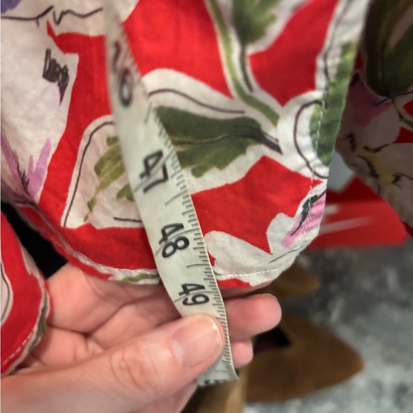 TYLER BOE sabrina watercolor floral midi  dress Extra Small Excellent Condition - Picture 4 of 10